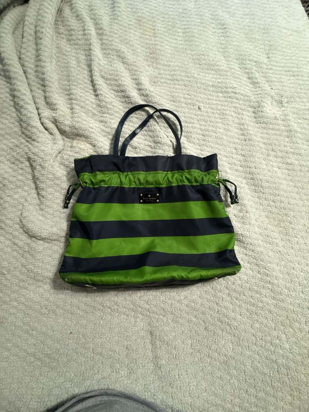 Kate Spade New York Cambridge Stripe Small Karen Nylon Tote Bag